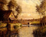 Old Mill in Normandy by Louis Aston Knight